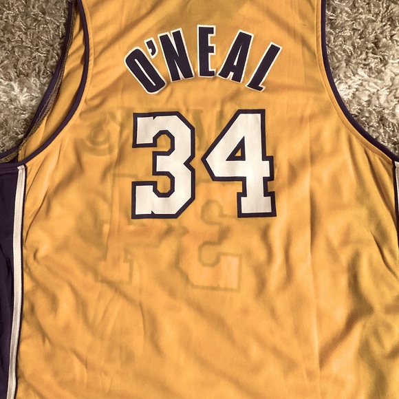 VINTAGE LAKERS SHAQUILLE O’NEAL JERSEY XL - Picture 4 of 4